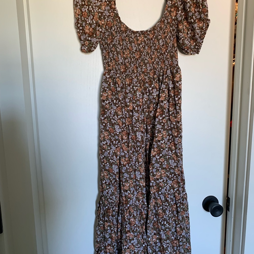 Pinkblush Floral Maternity Dress in Brown